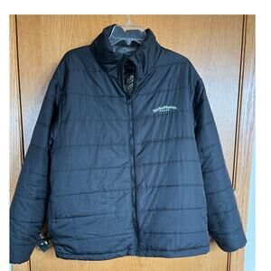 Strike Master Rapala Light Allie Black Quilted Puff Jacket, Women's size XL